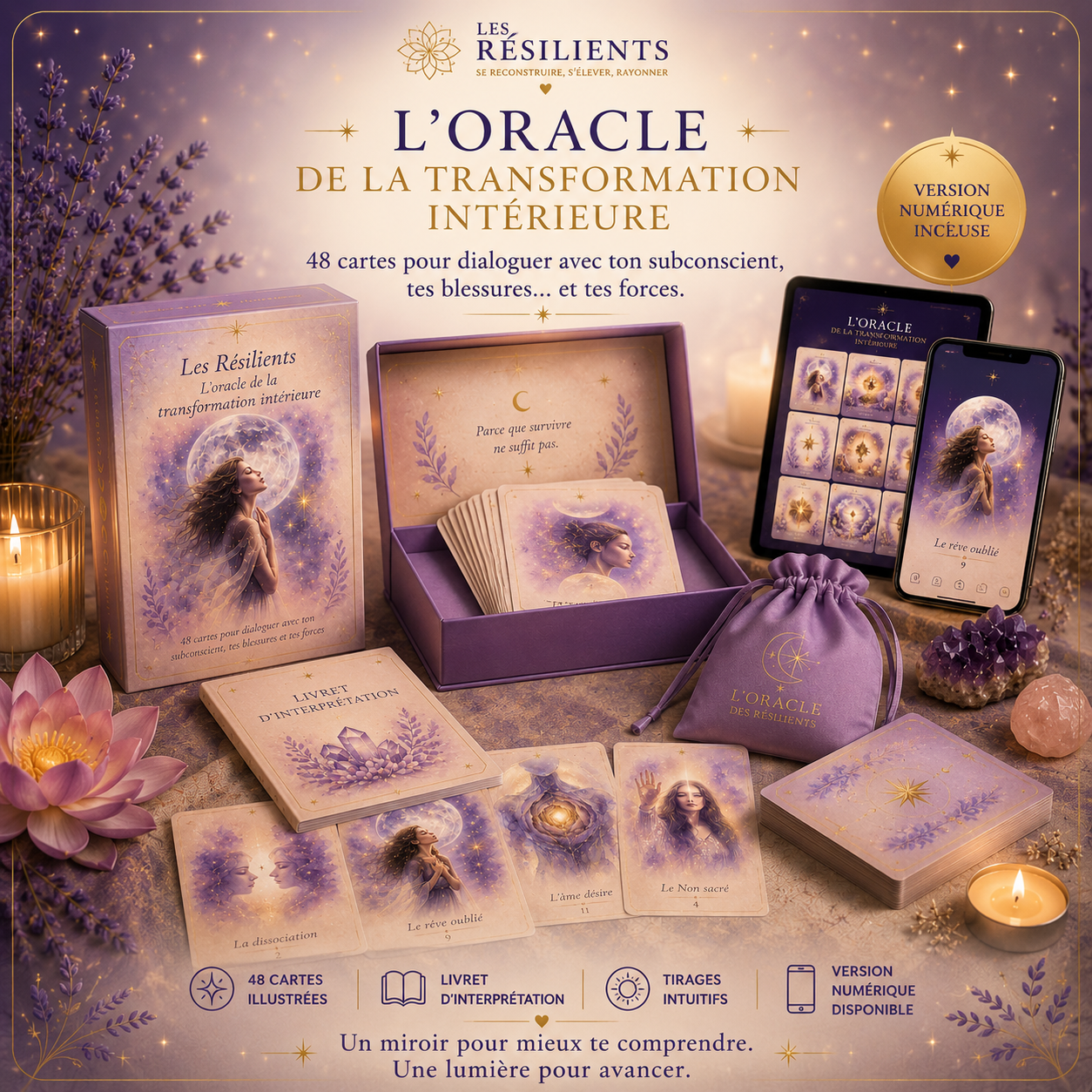 Pack Oracle des Résilients — PDF (maintenant) + Coffret premium (décembre)